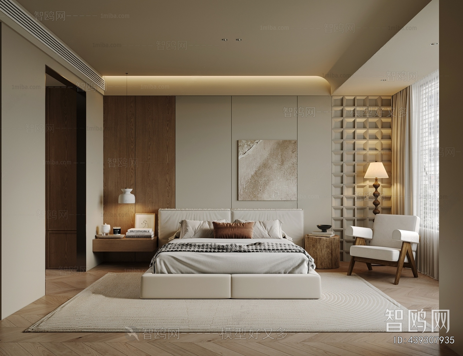 Wabi-sabi Style Bedroom