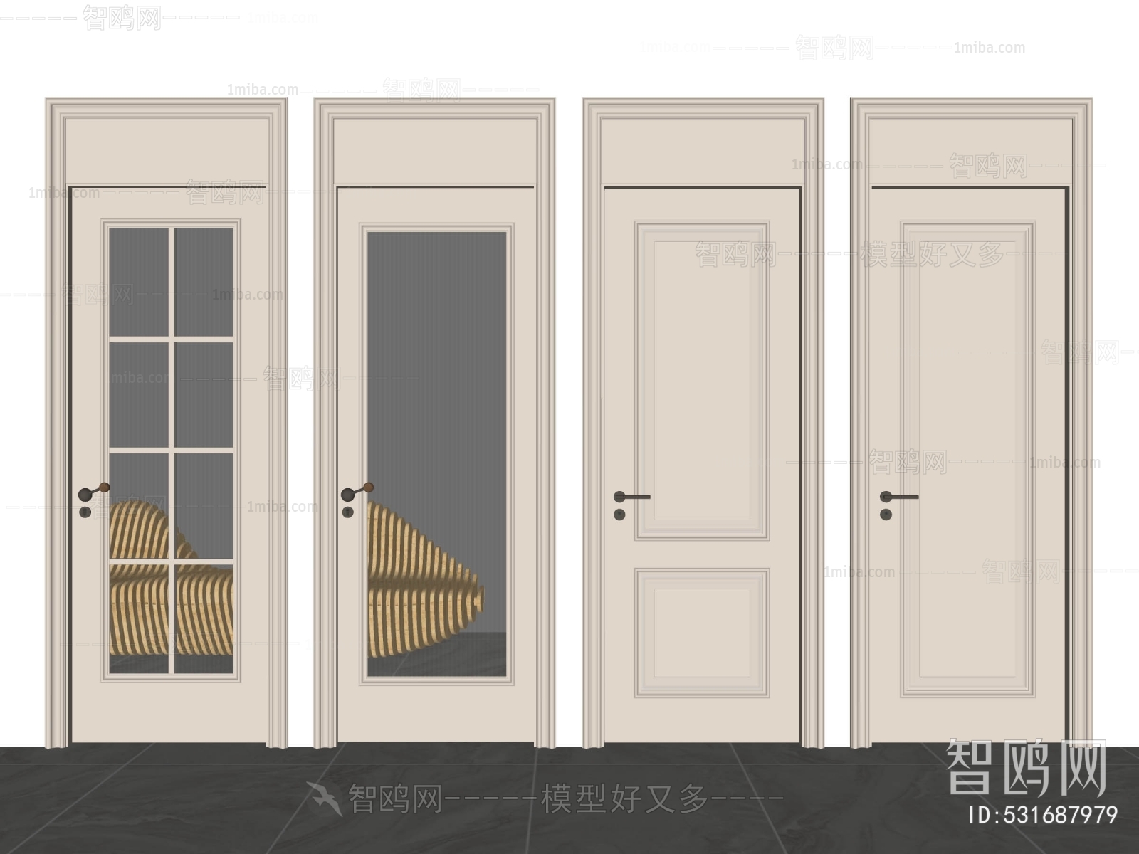 French Style Single Door