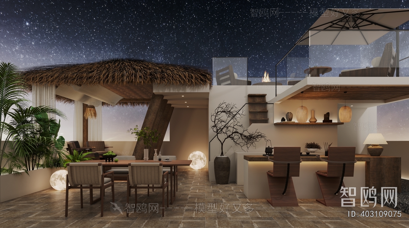 Wabi-sabi Style Terrace