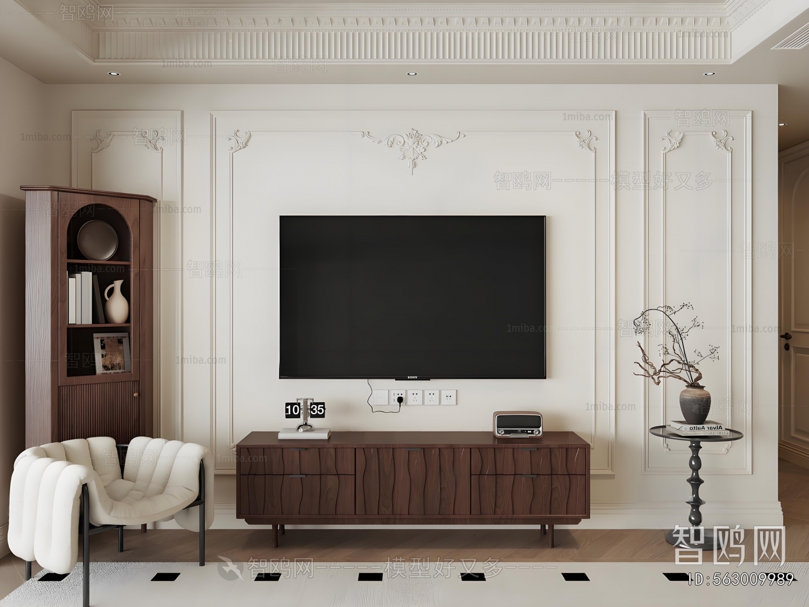 French Style TV Wall