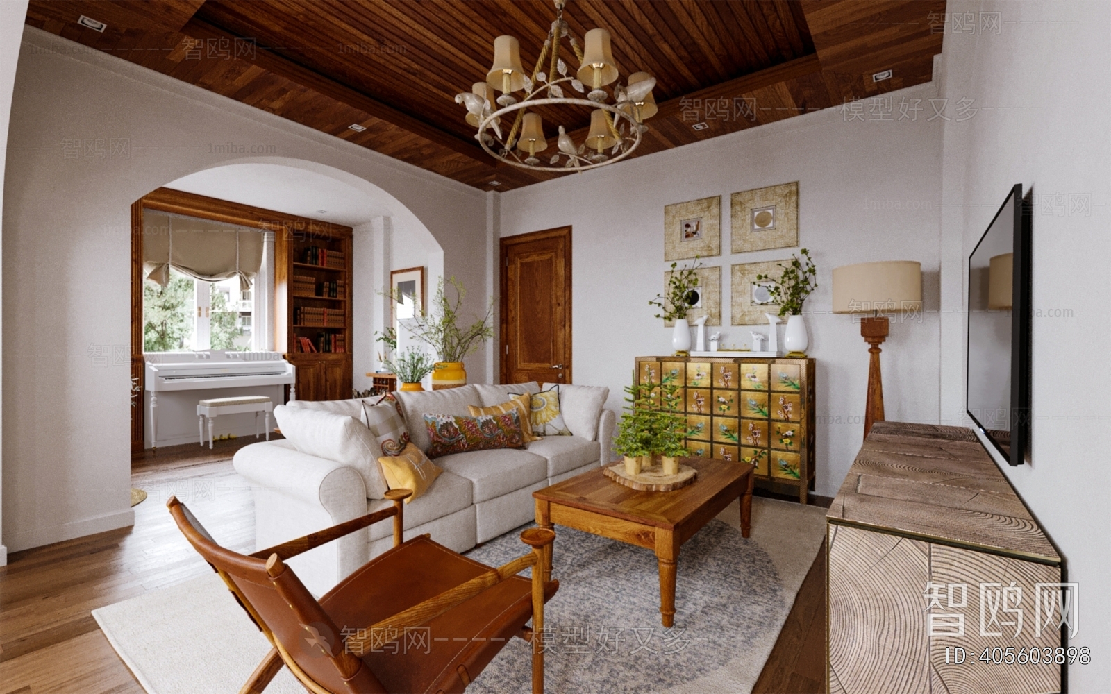 American Style A Living Room