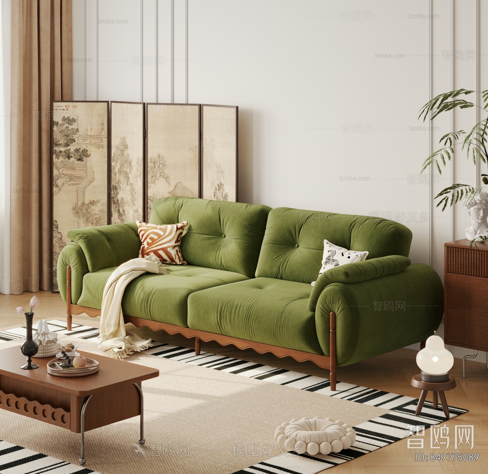 Retro Style Sofa Combination