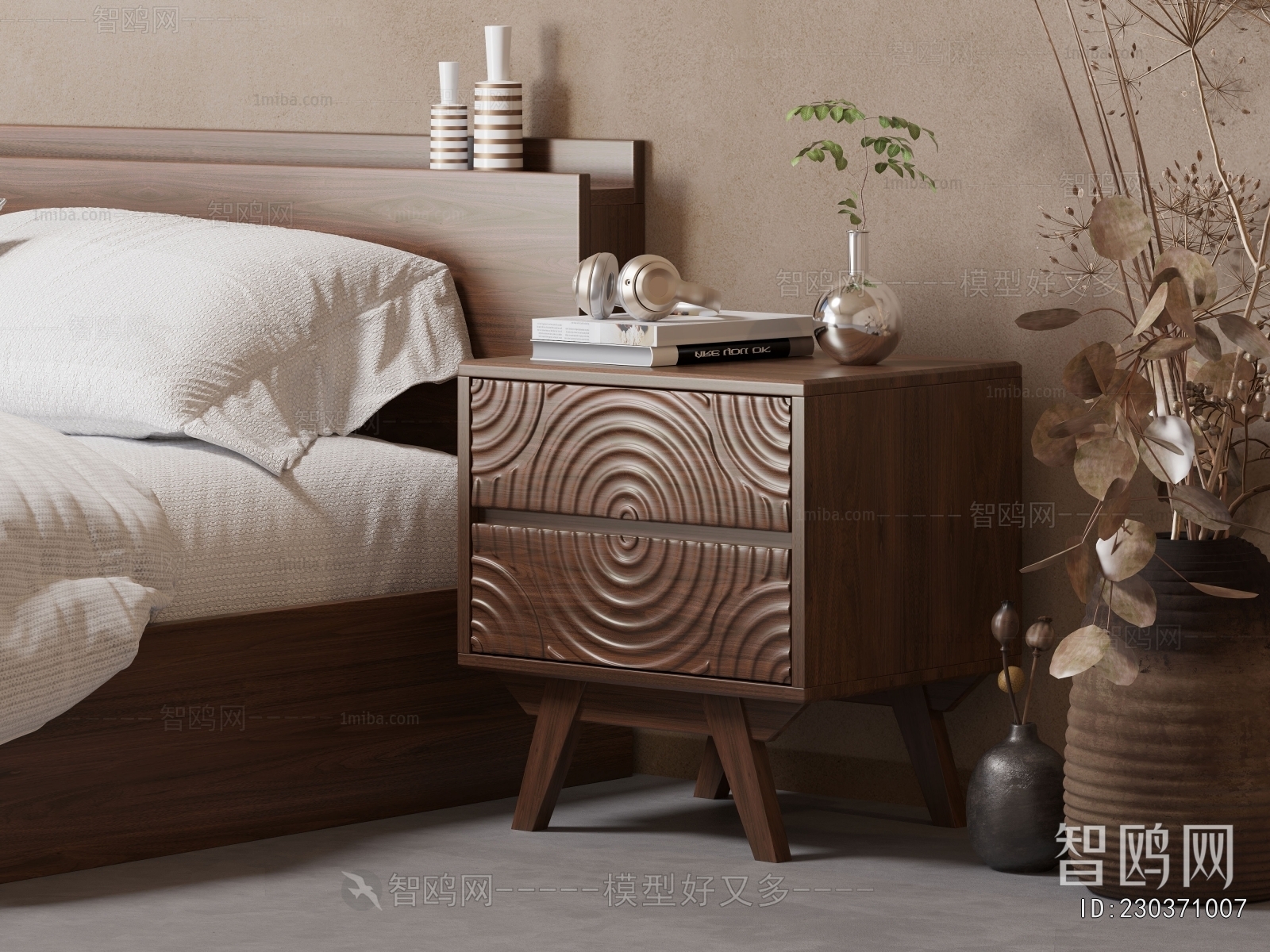 Modern Bedside Cupboard