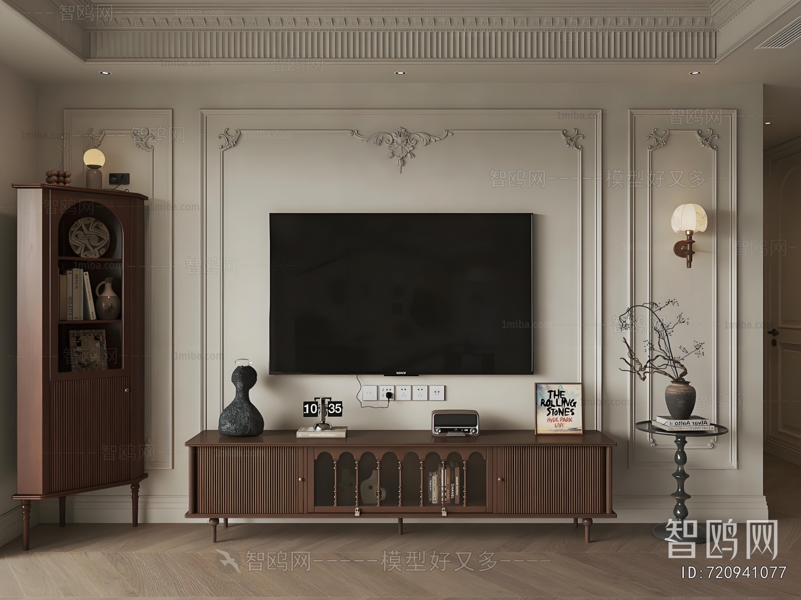 French Style TV Wall