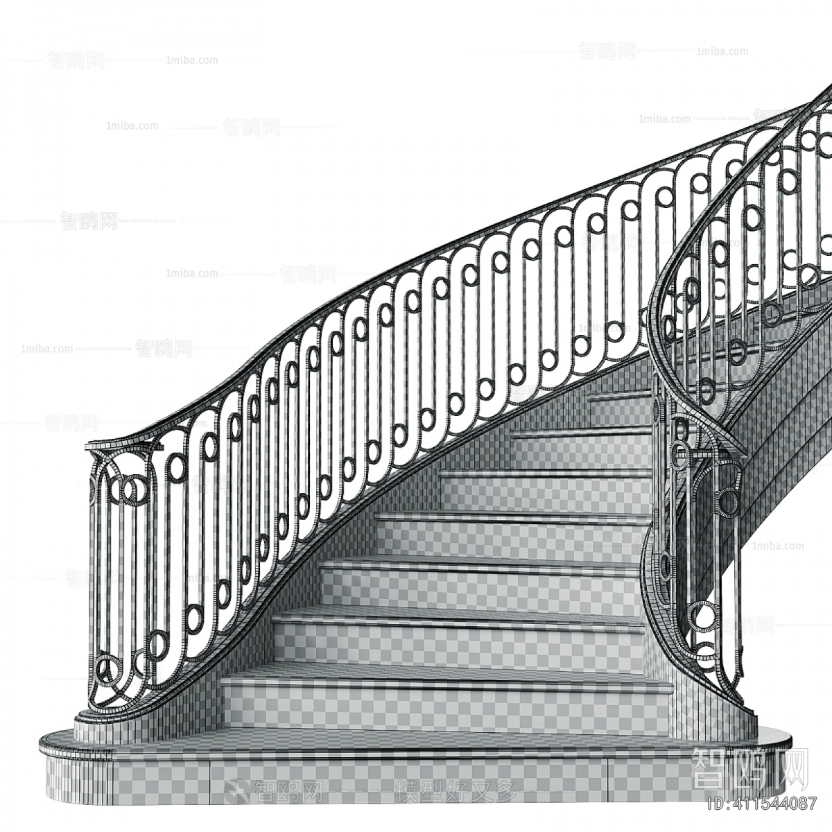 New Classical Style Rotating Staircase