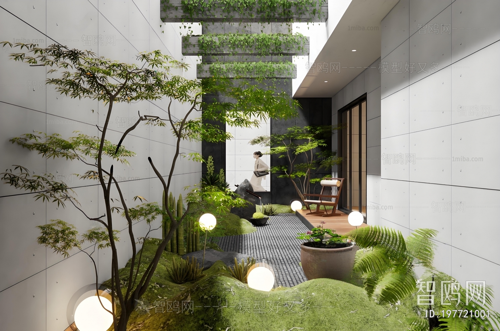 Modern Courtyard/landscape