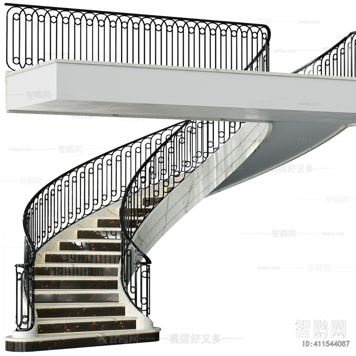 New Classical Style Rotating Staircase