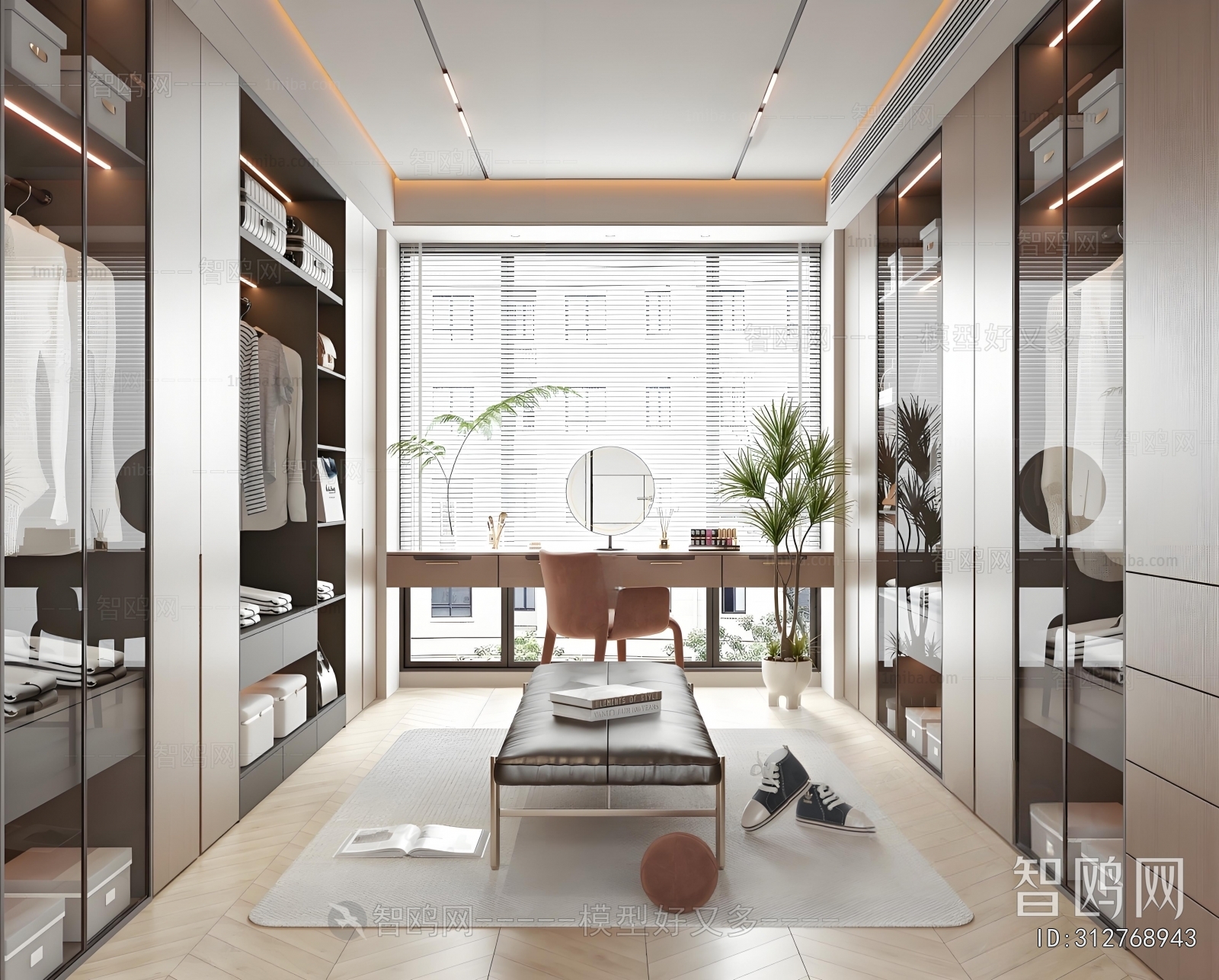 Modern Clothes Storage Area