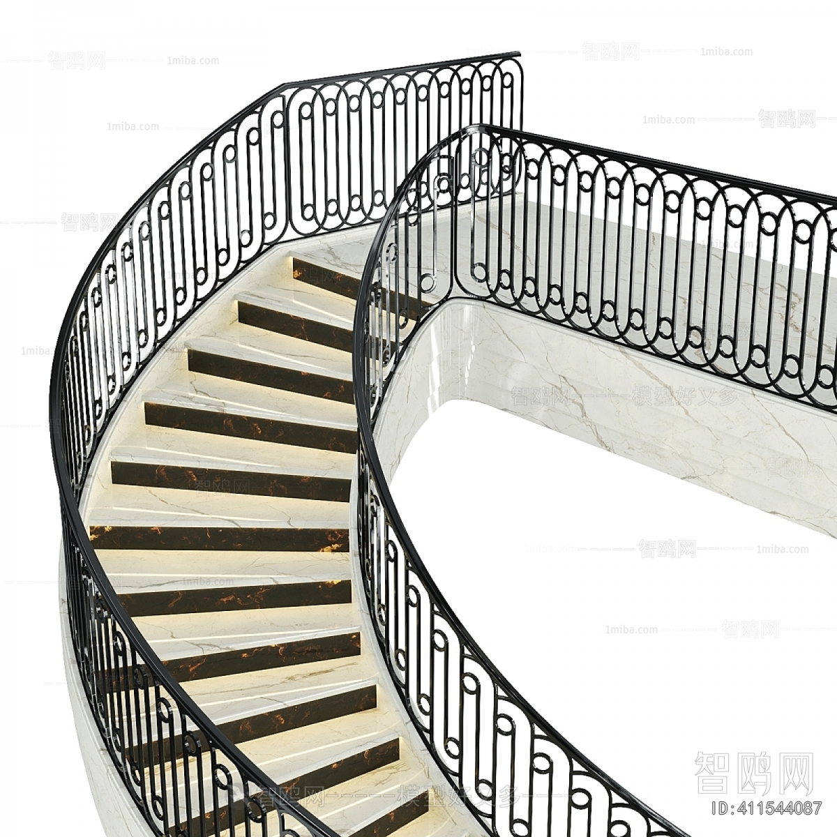 New Classical Style Rotating Staircase