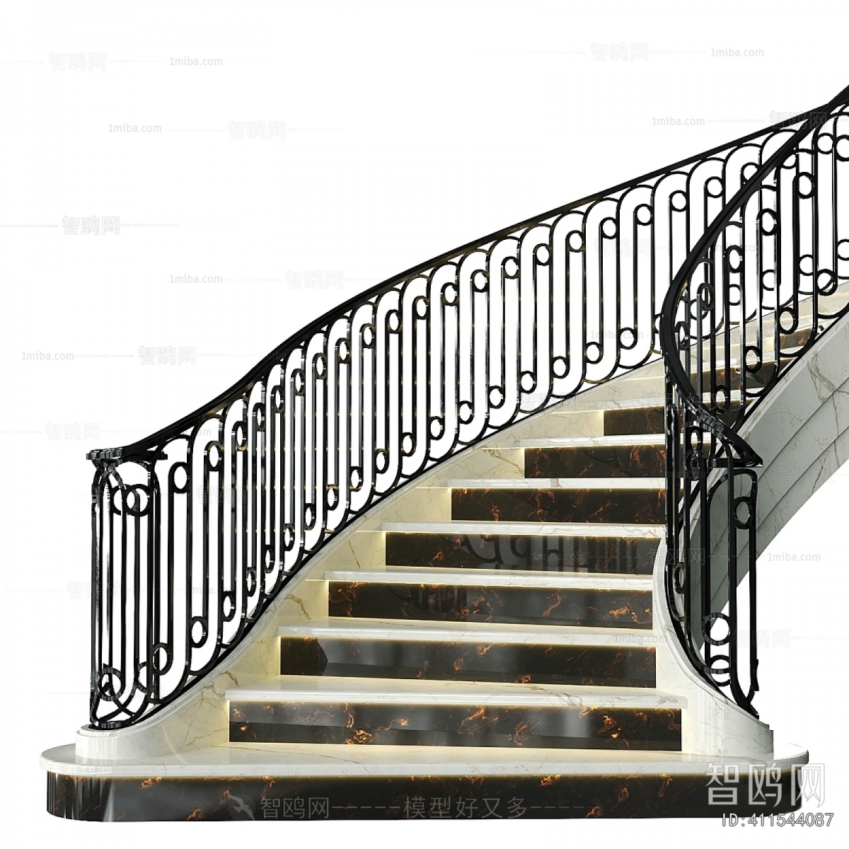 New Classical Style Rotating Staircase