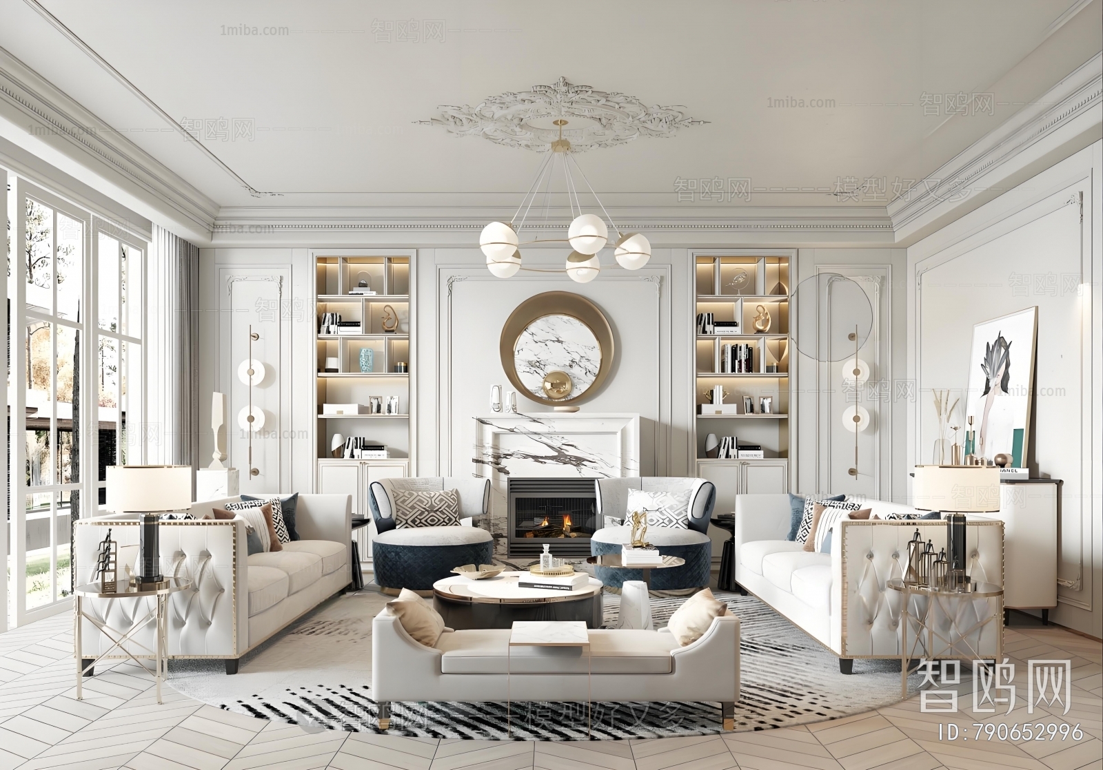 American Style A Living Room