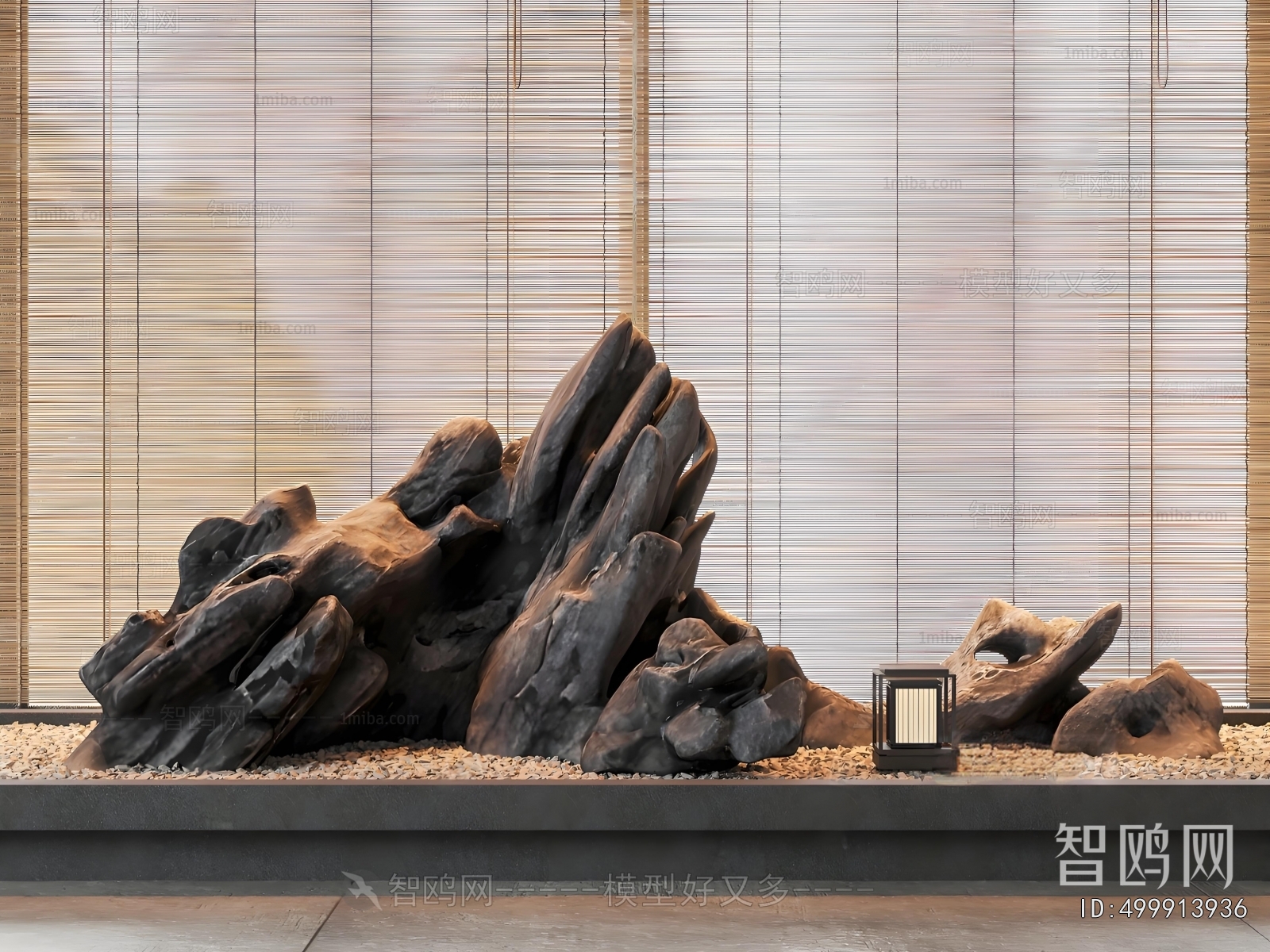 New Chinese Style Rockery Waterscape