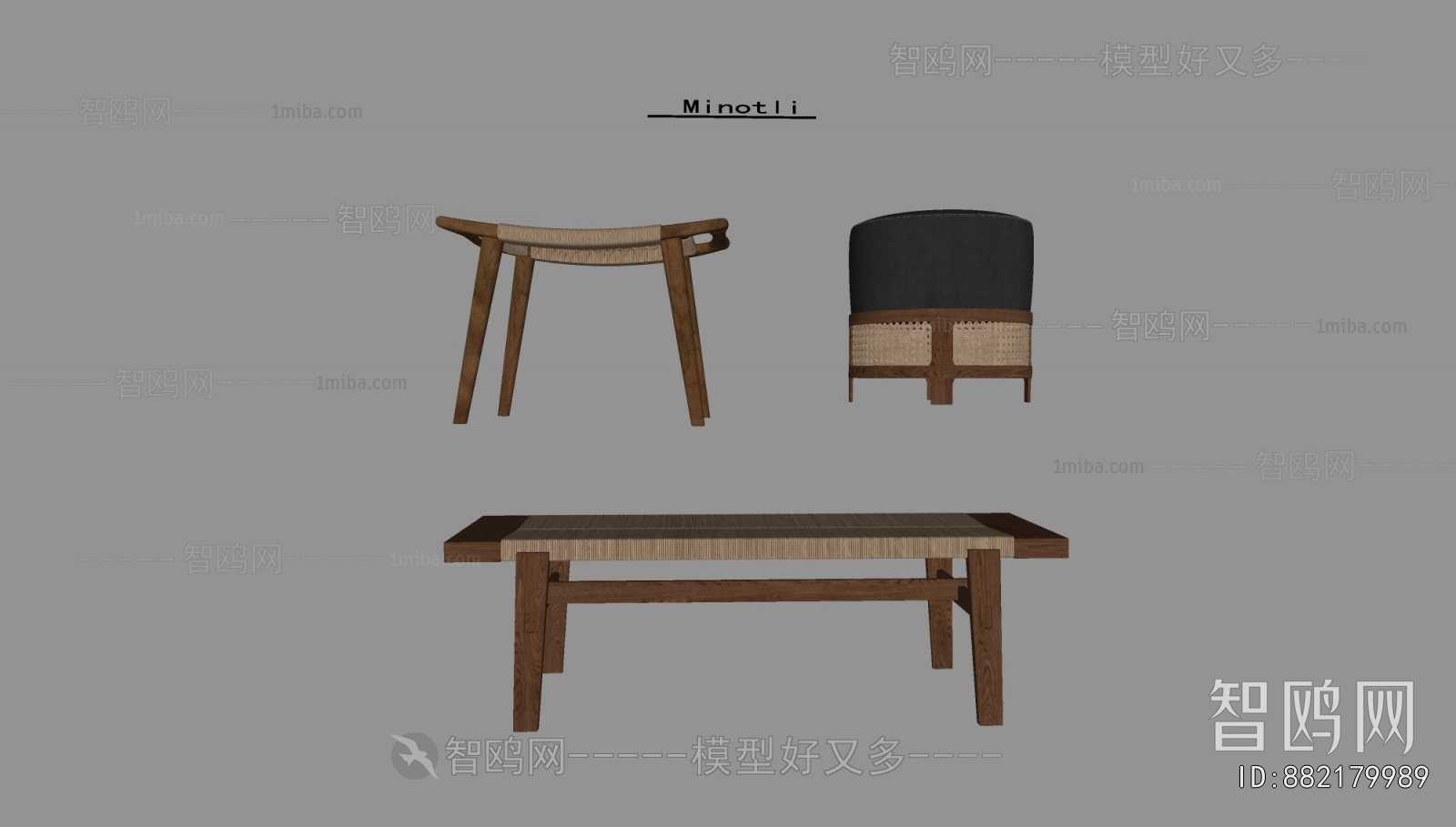 Wabi-sabi Style Bench