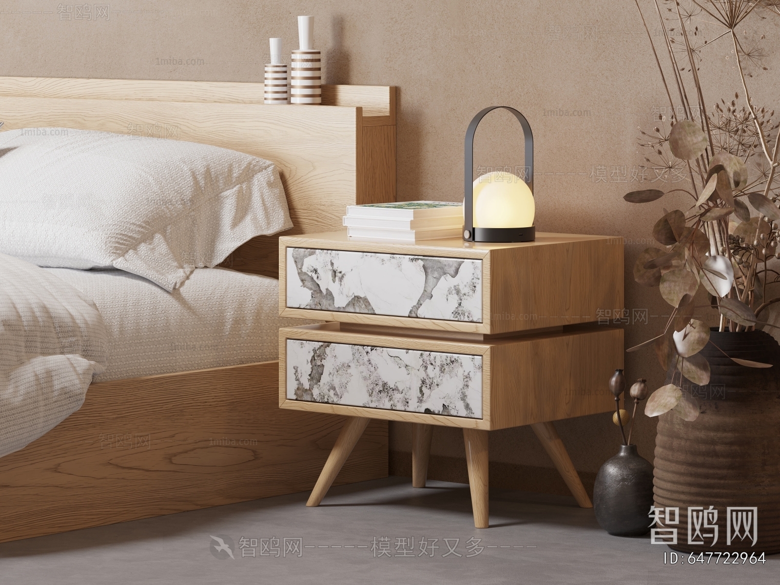 Modern Bedside Cupboard