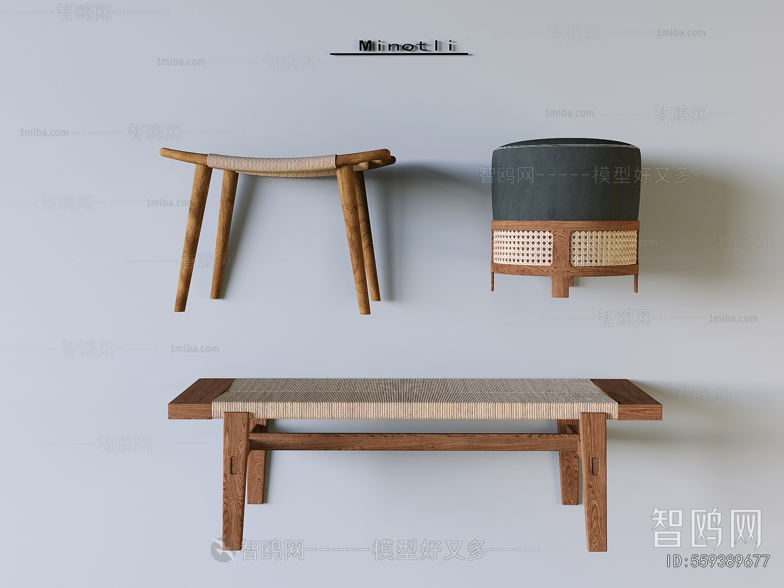 Wabi-sabi Style Bench