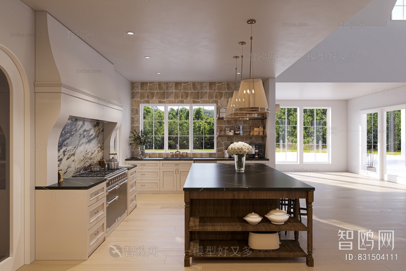 American Style Open Kitchen