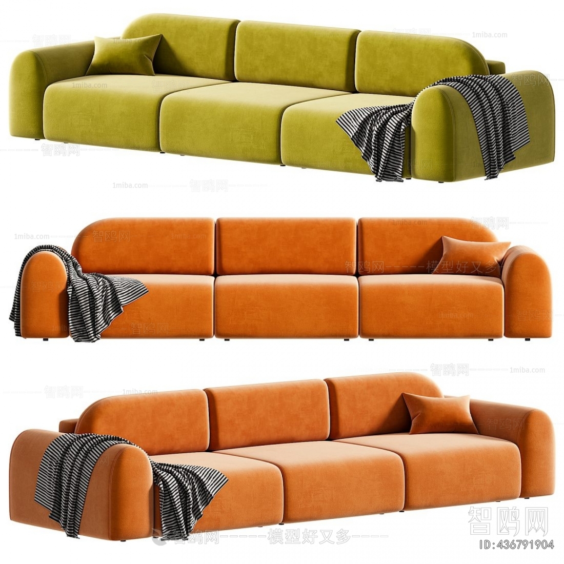 Modern Three-seat Sofa