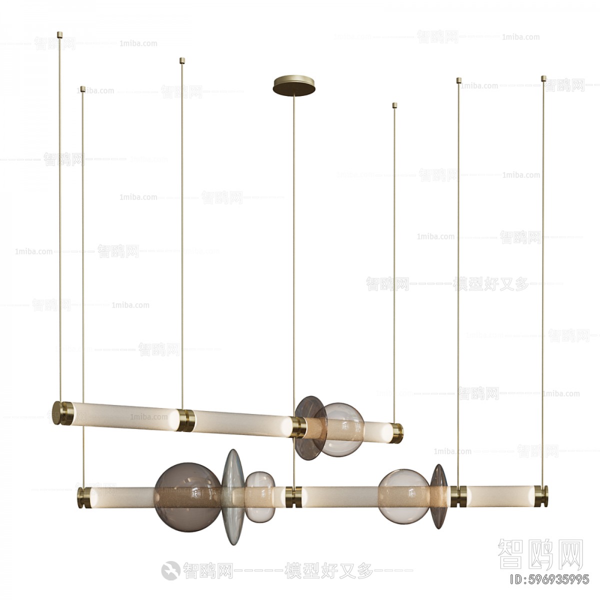 Modern Long Chandelier