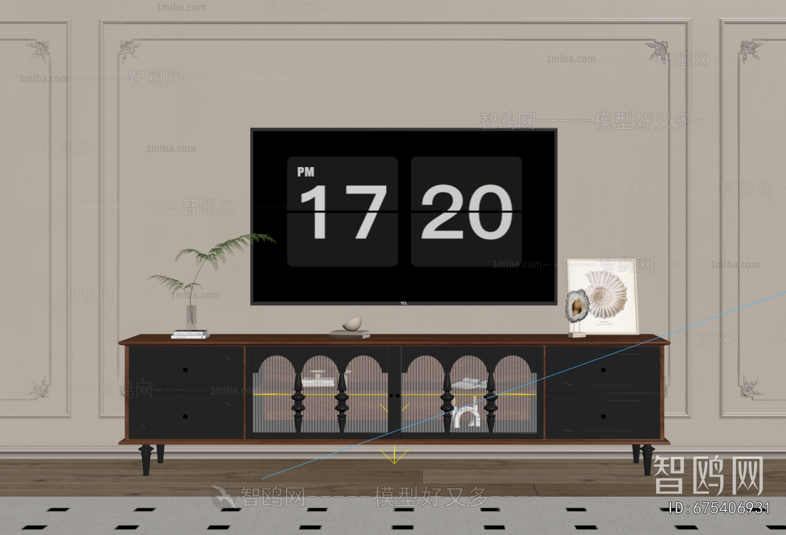 French Style TV Cabinet