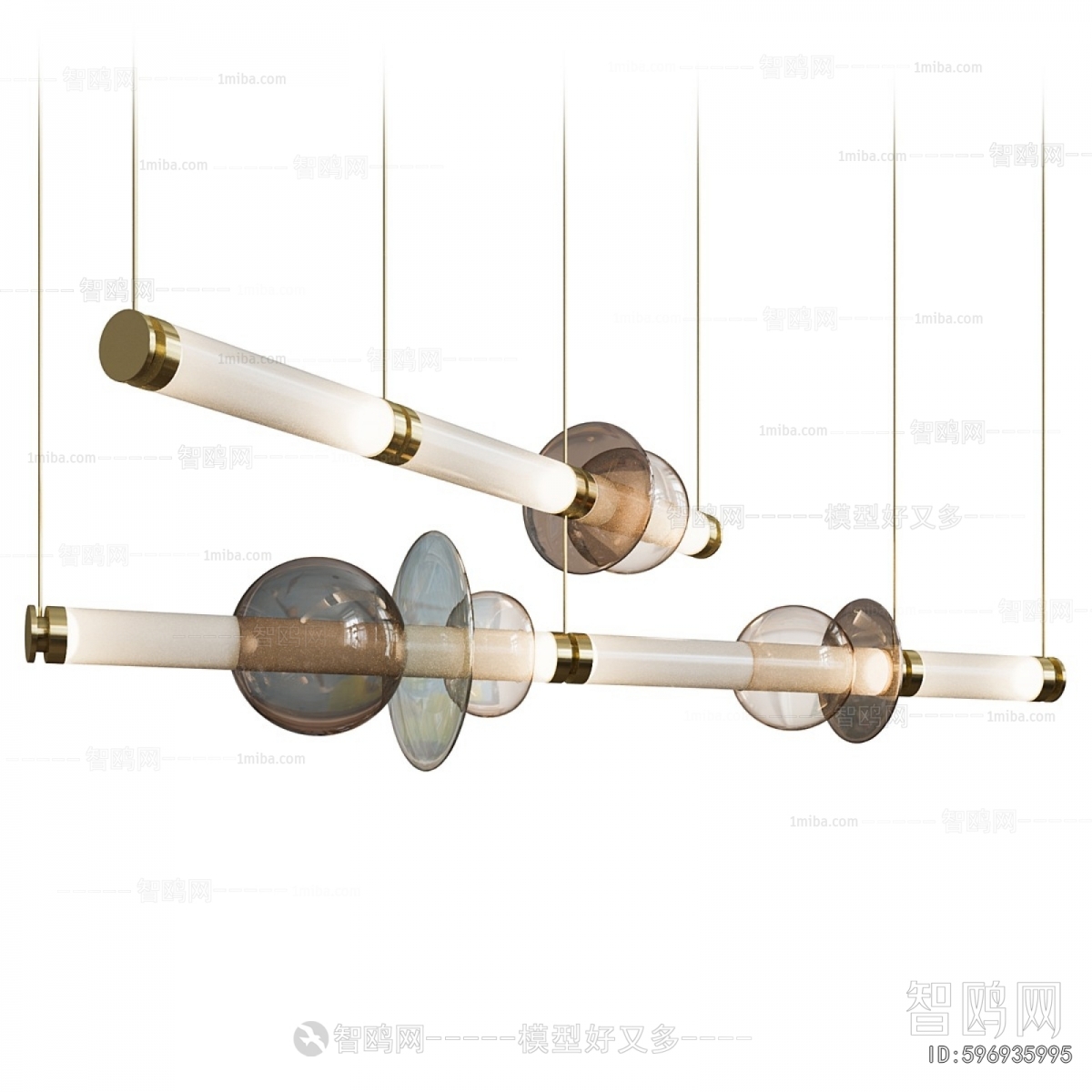 Modern Long Chandelier