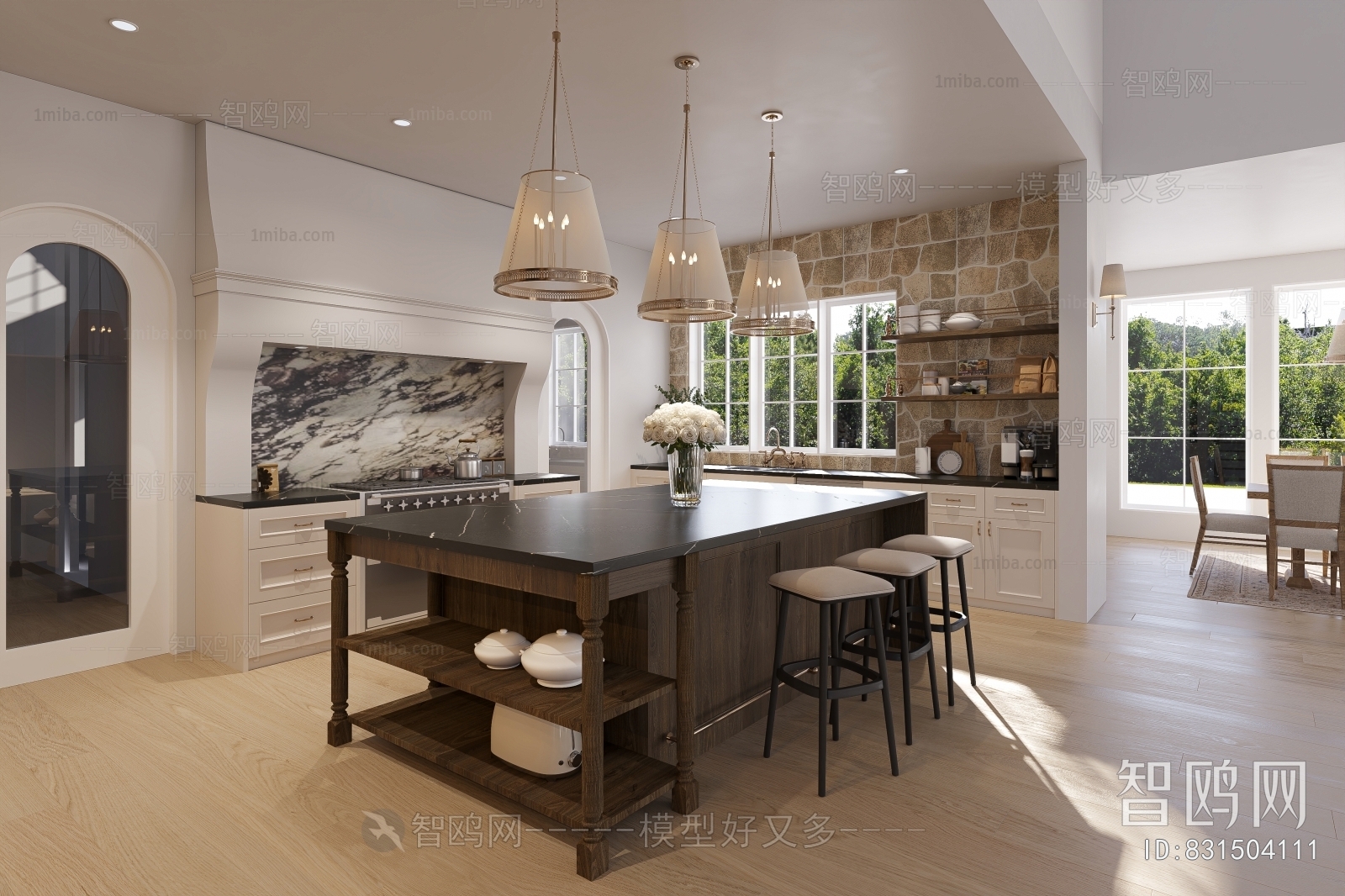 American Style Open Kitchen