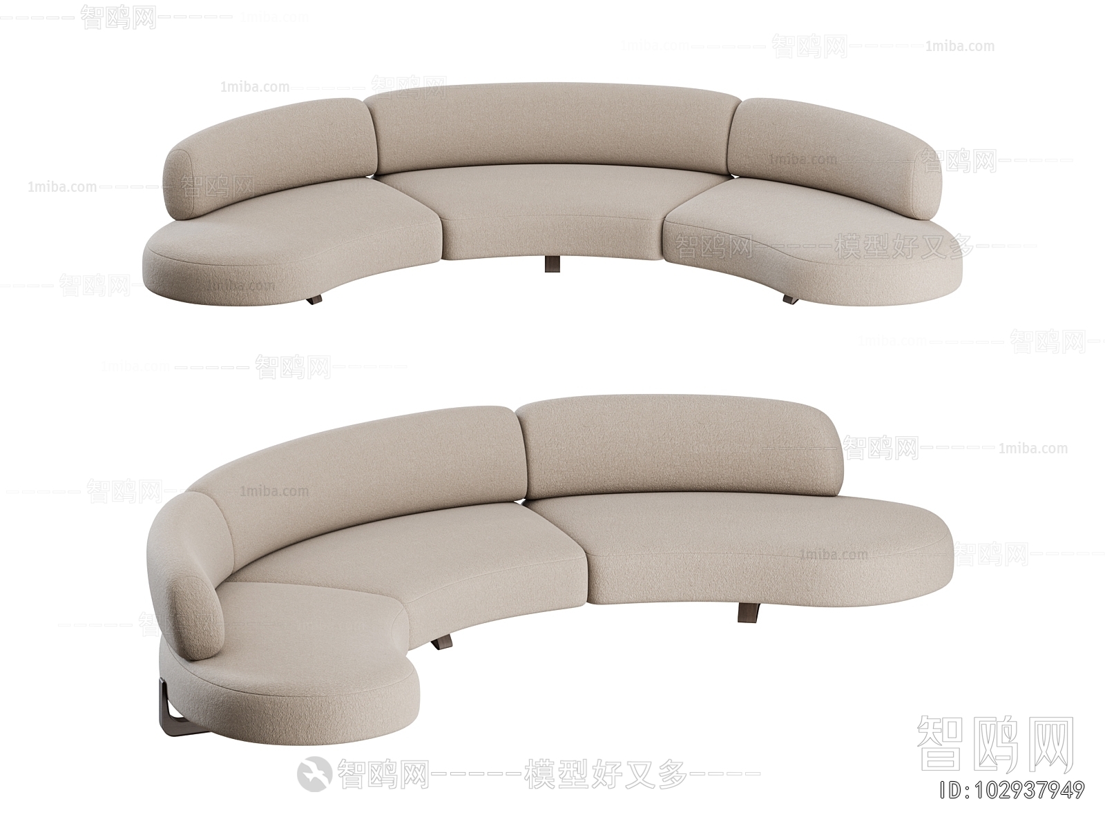 Modern Curved Sofa