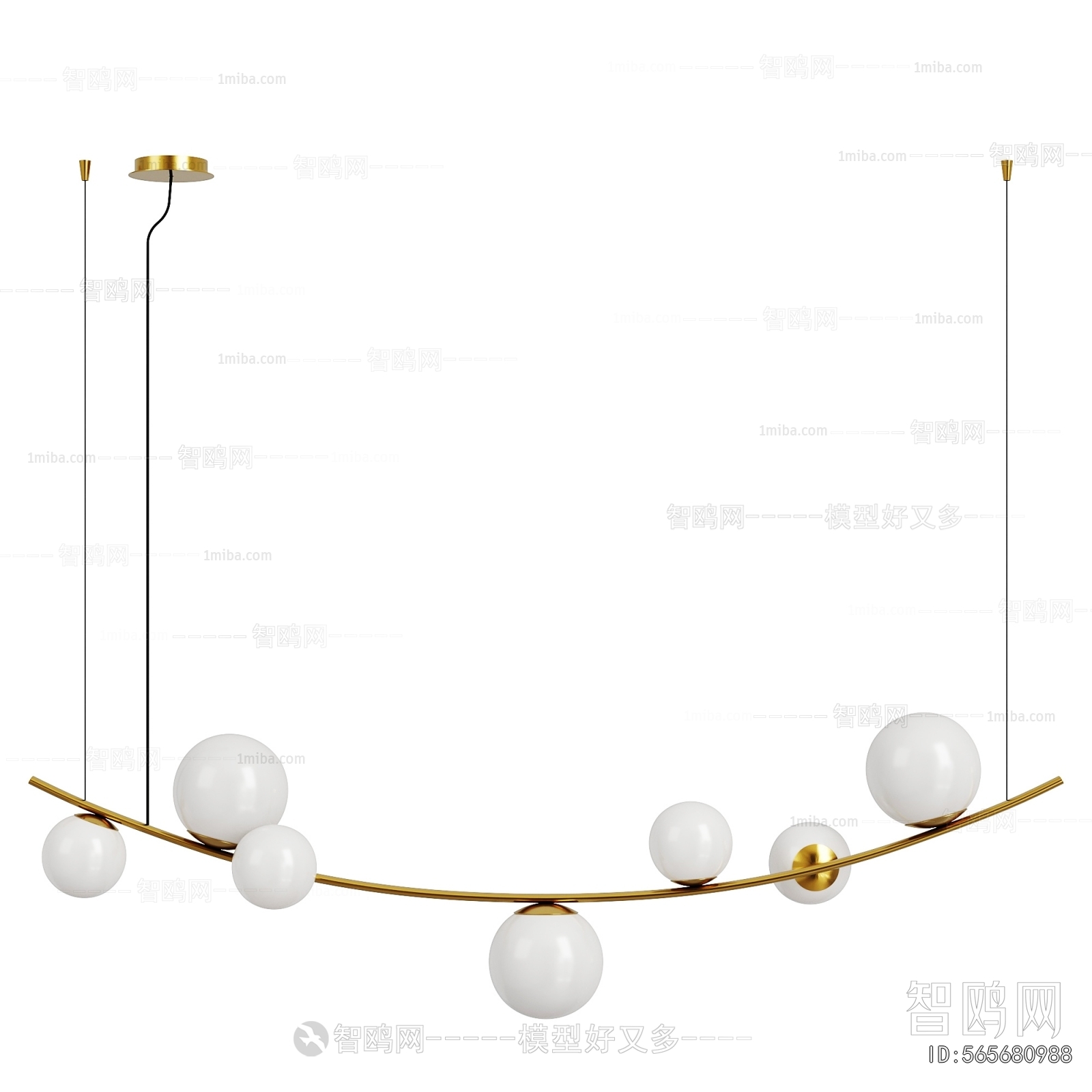 Modern Long Chandelier