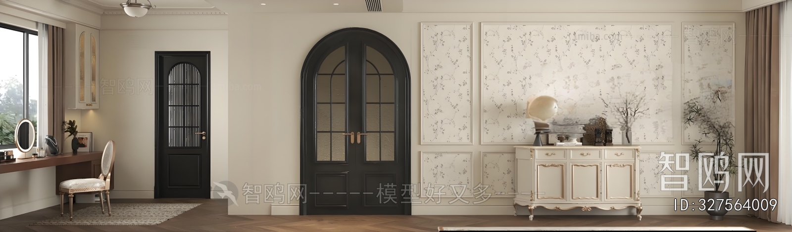 French Style TV Wall