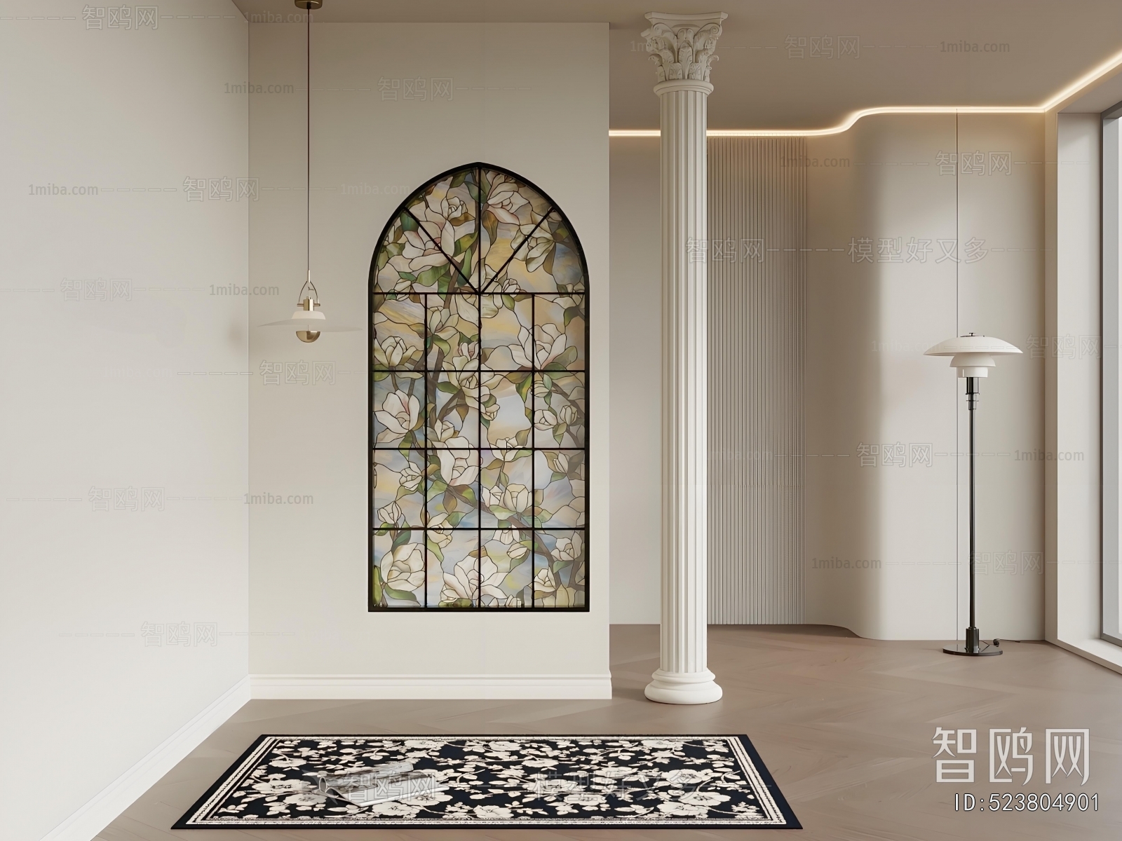 French Style Hallway