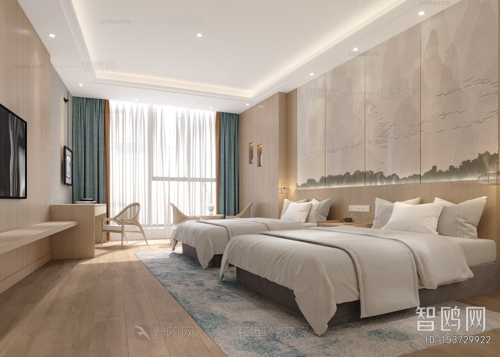 New Chinese Style Guest Room