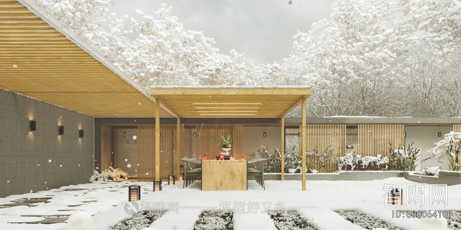 Modern Courtyard/landscape