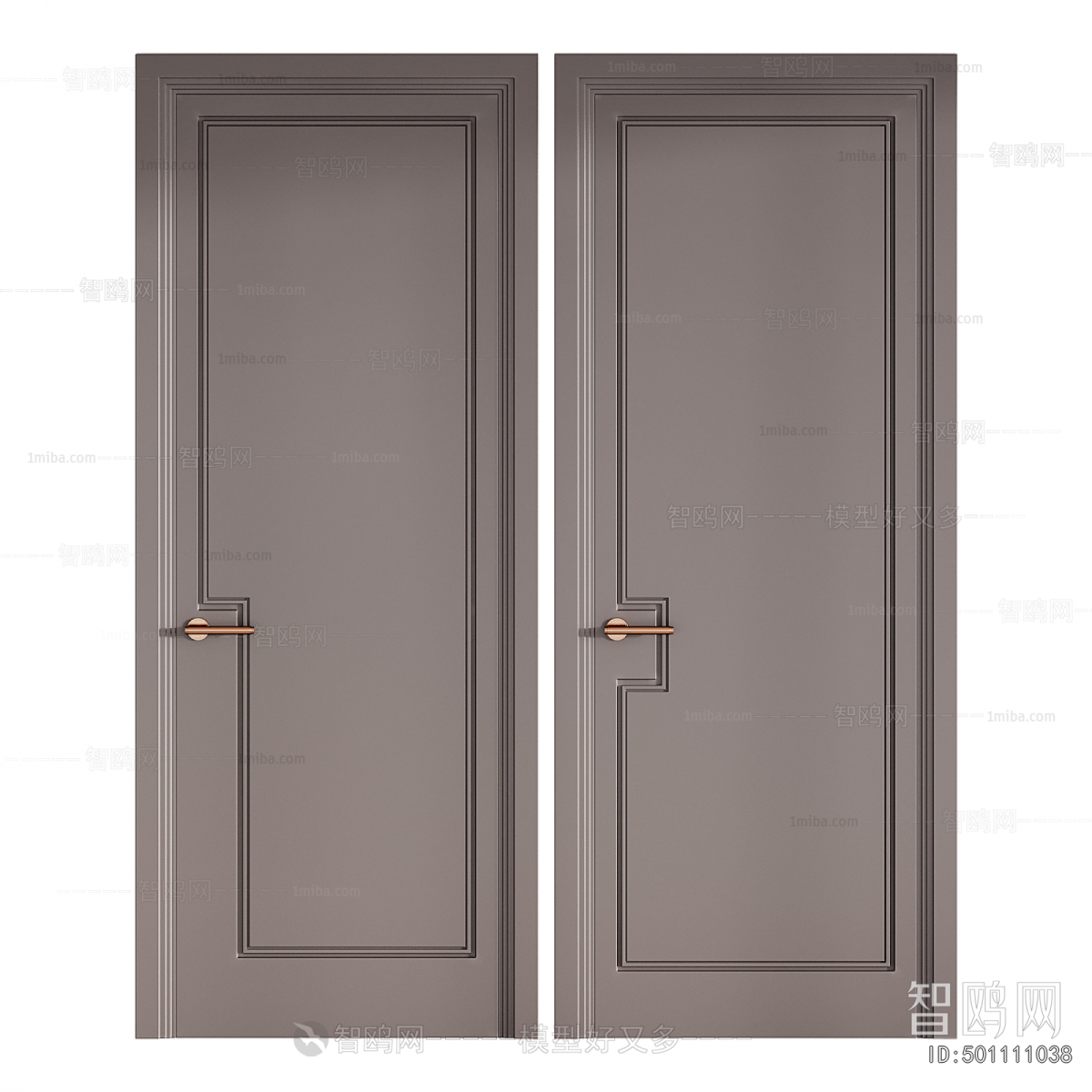 Simple European Style Single Door