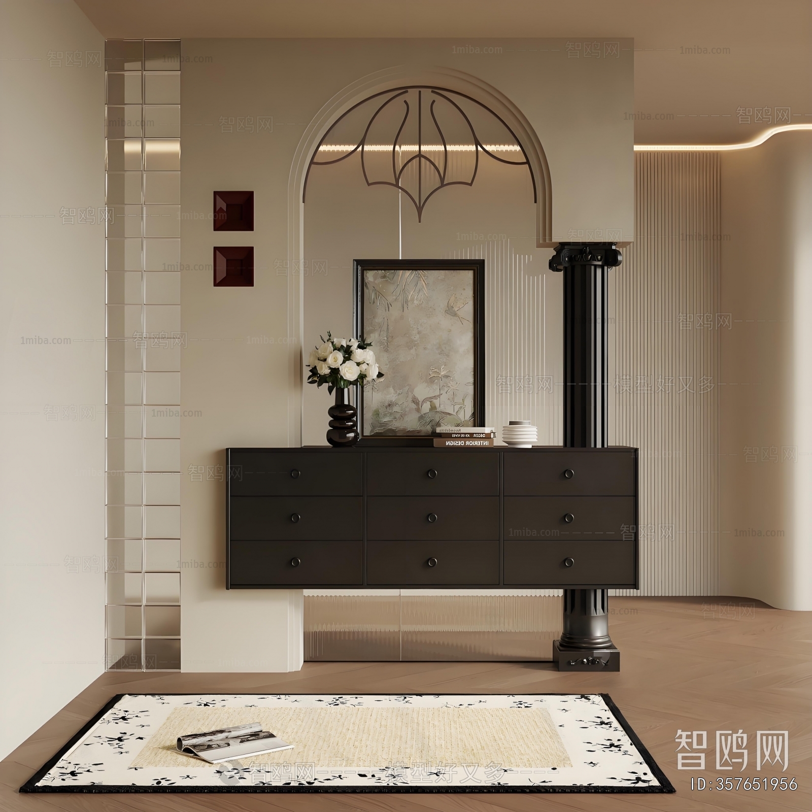 French Style Hallway