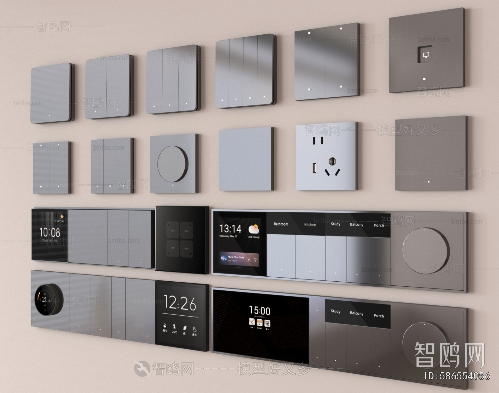 Modern Switch Socket Panel