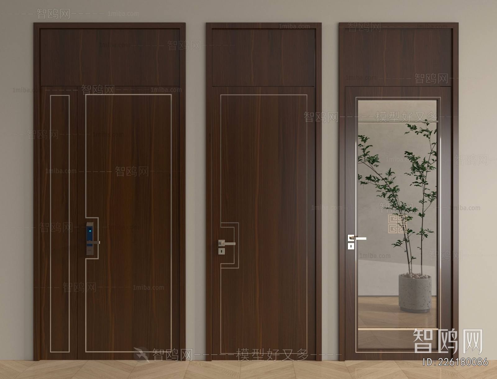 New Chinese Style Single Door