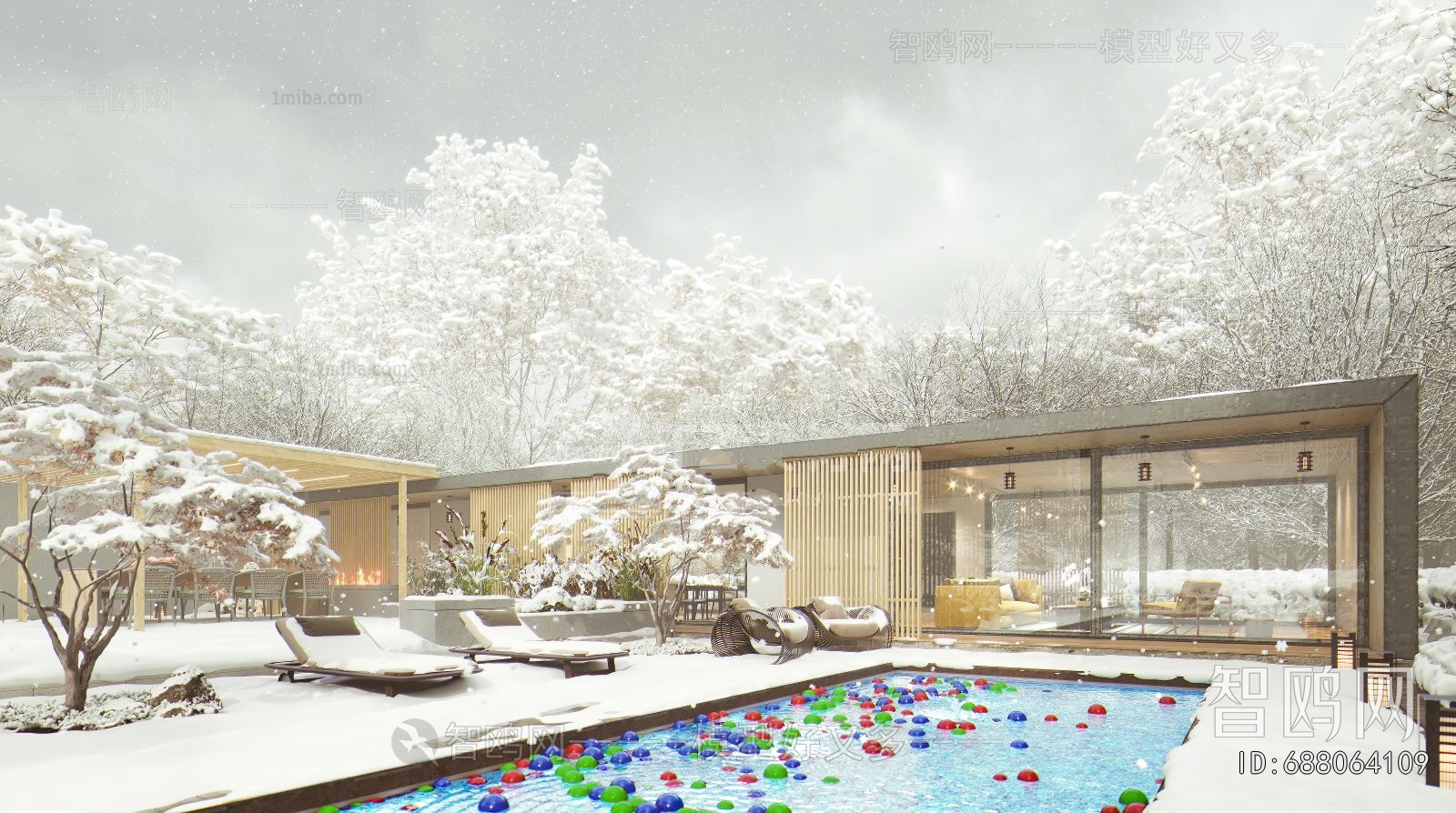 Modern Courtyard/landscape