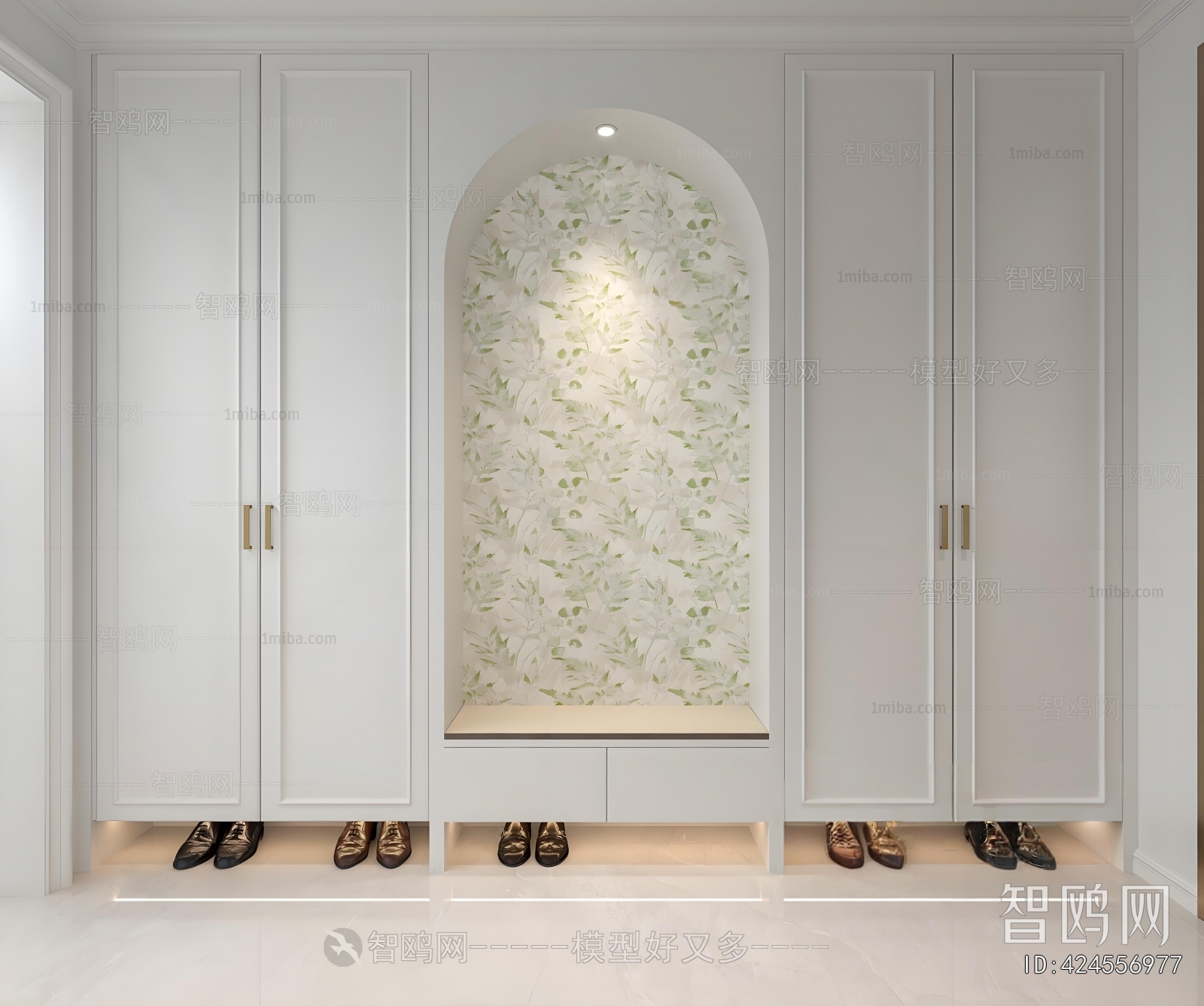 Simple European Style Shoe Cabinet