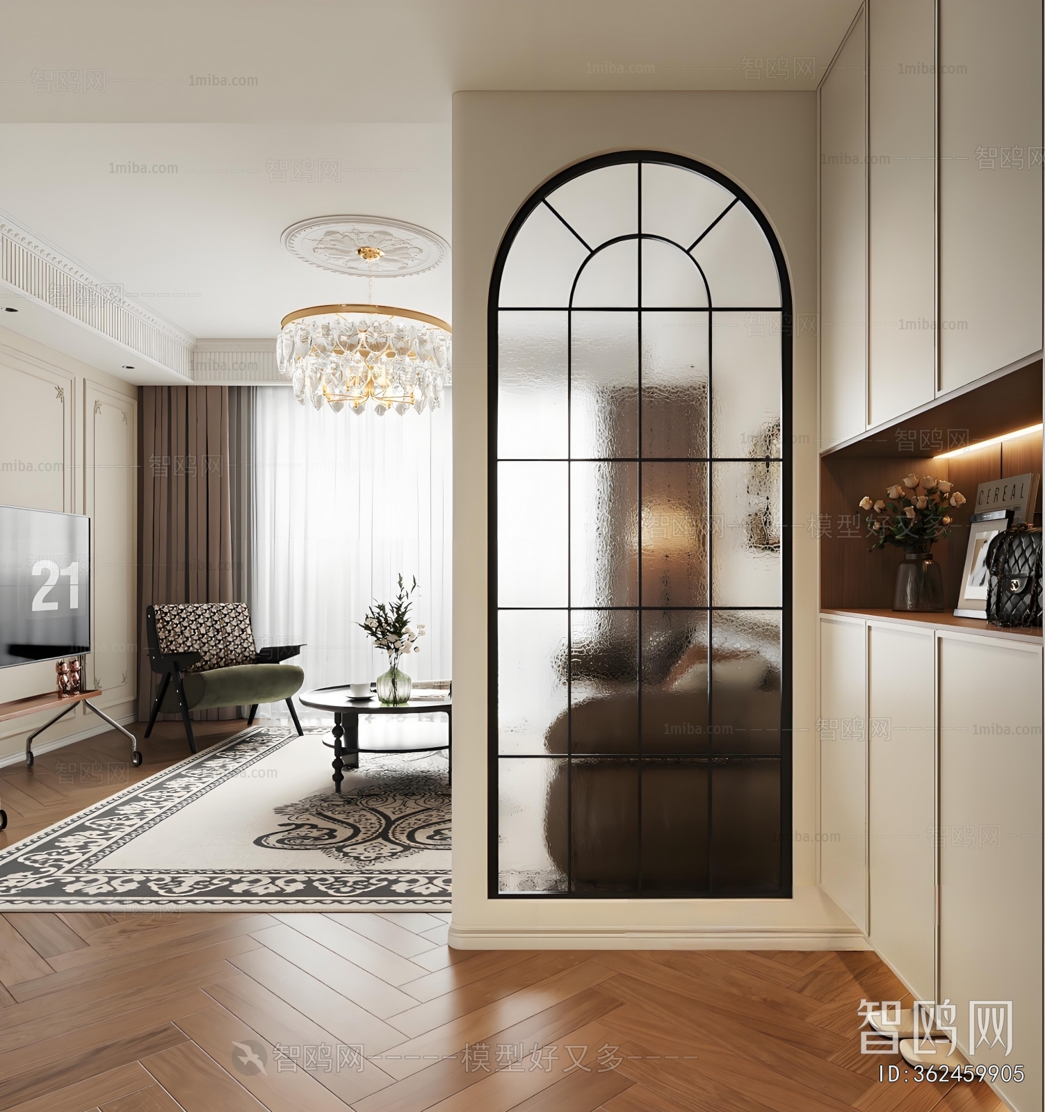 French Style Hallway