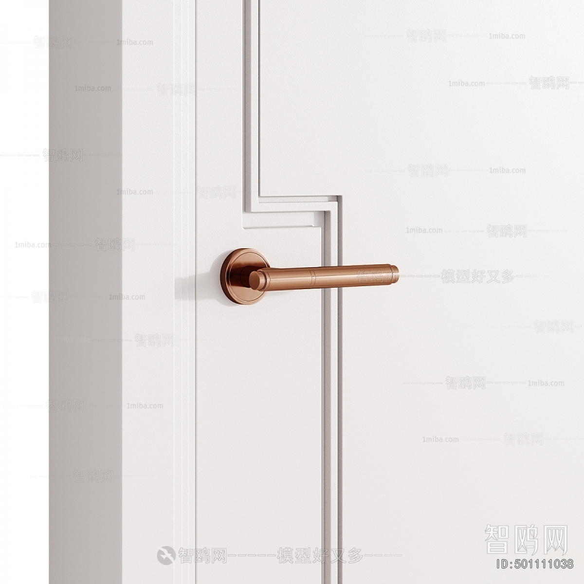 Simple European Style Single Door