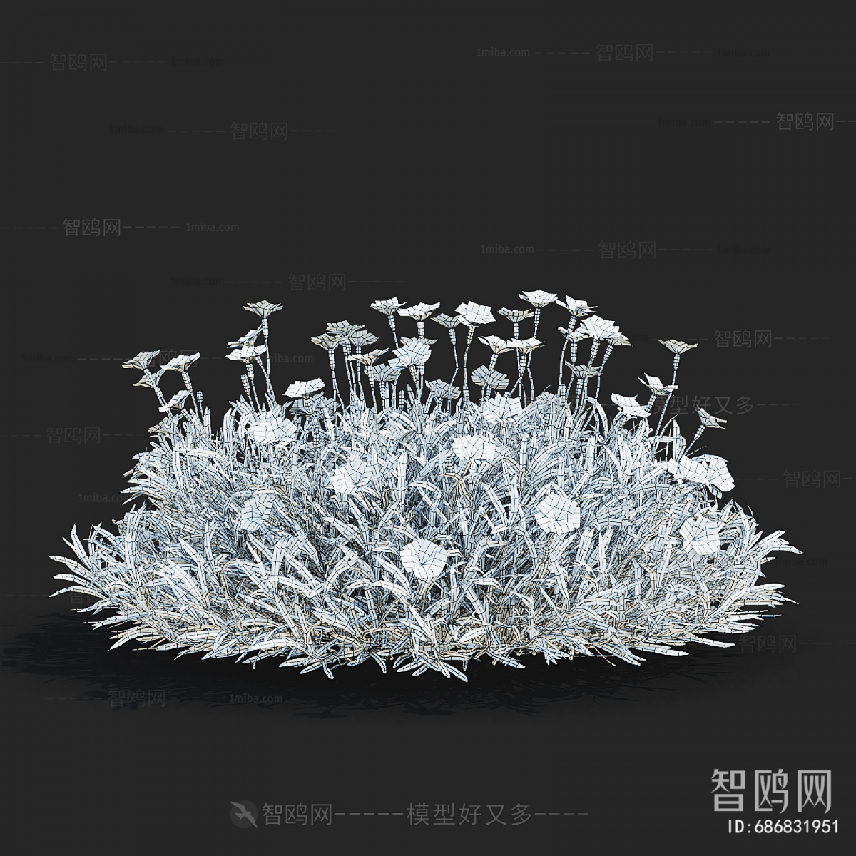 Modern Flowers And Grass