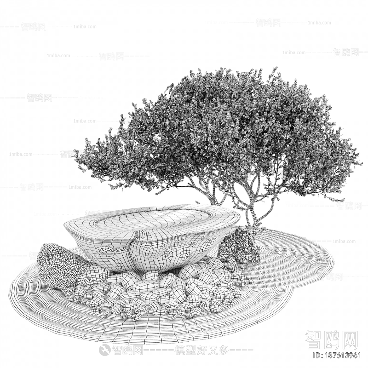 Modern Rockery Waterscape