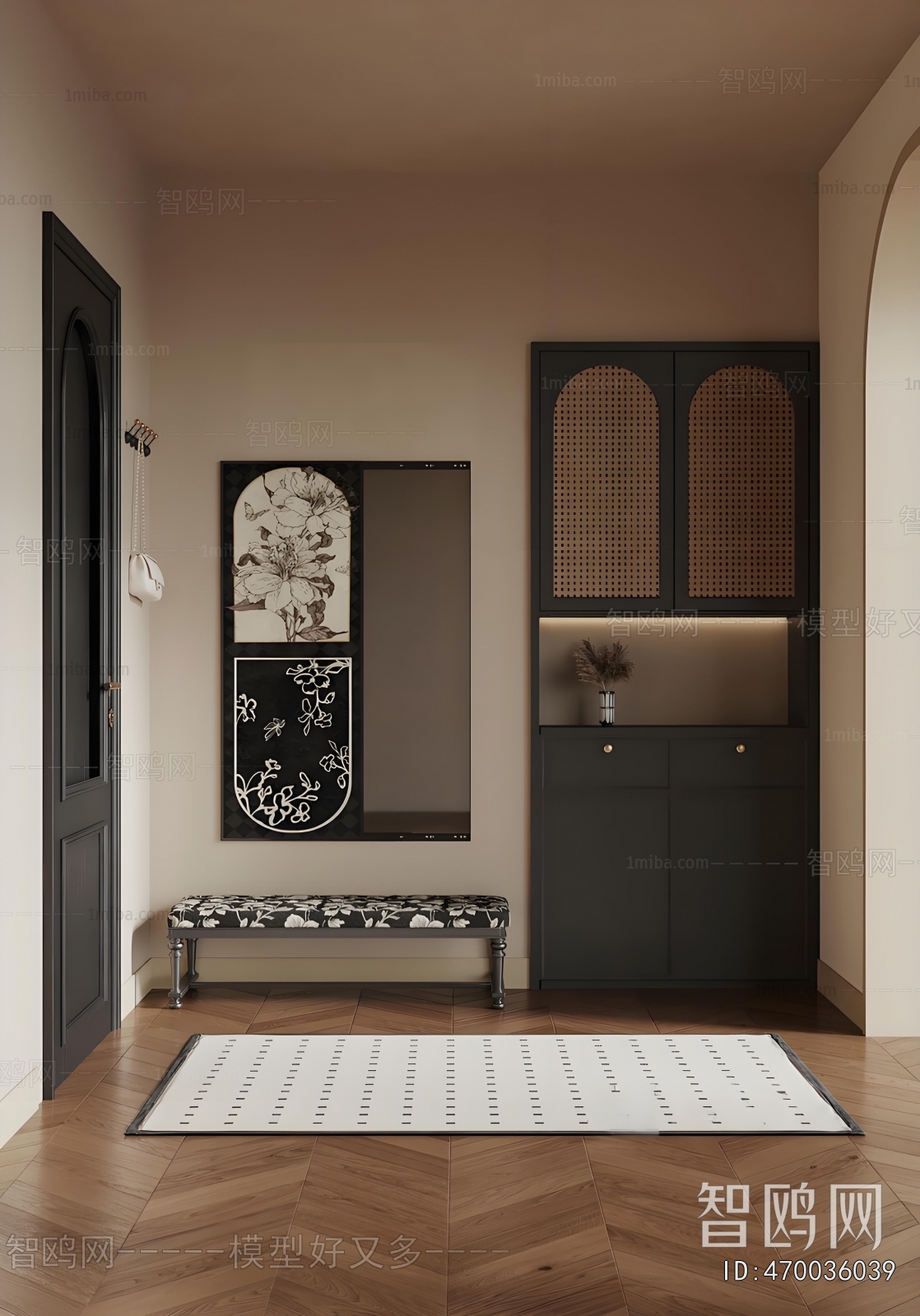 French Style Hallway