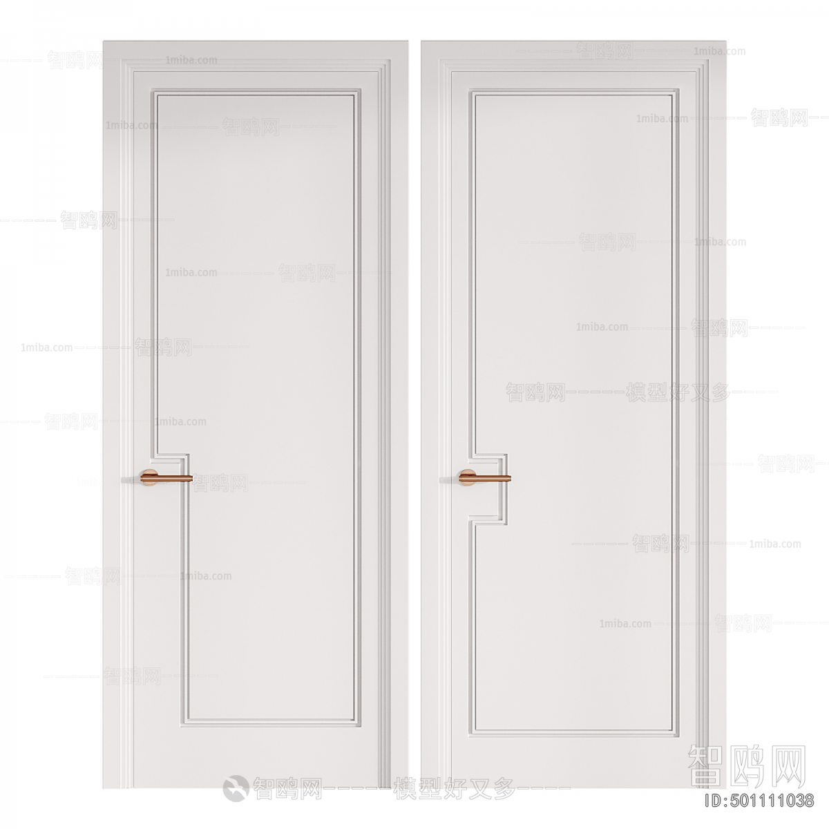 Simple European Style Single Door