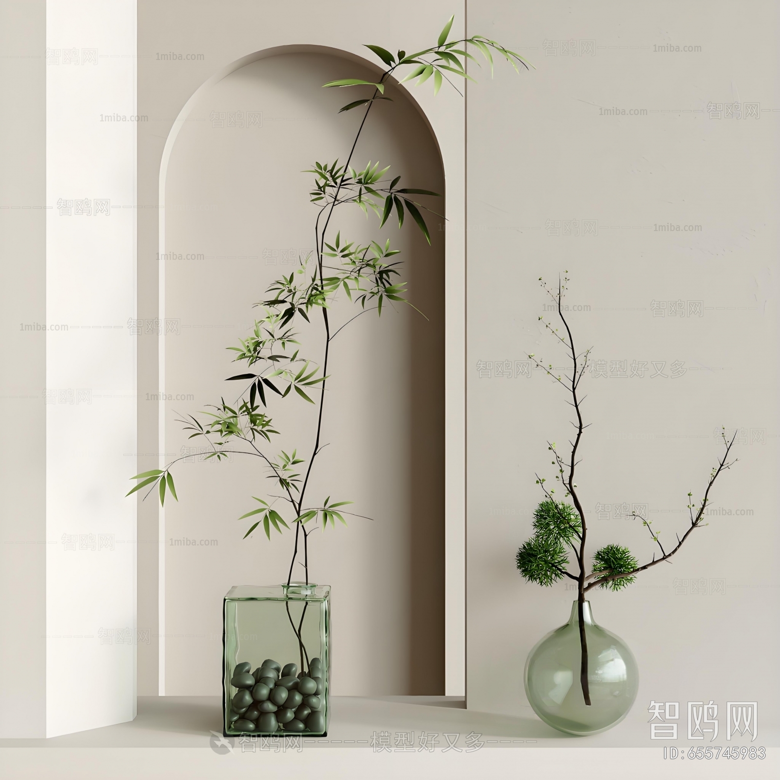 Modern Aquatic Green Plant