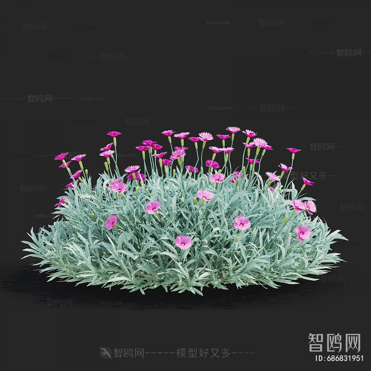 Modern Flowers And Grass