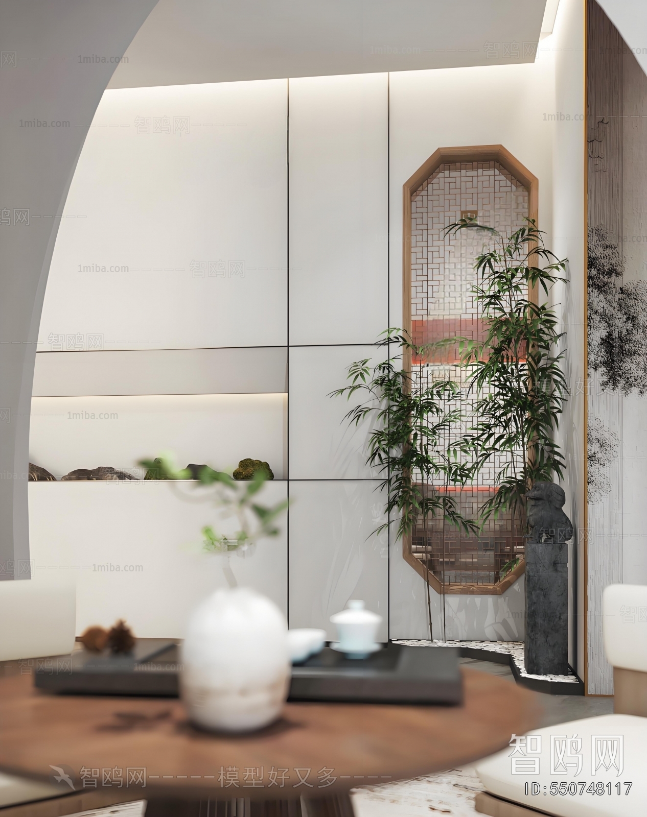 New Chinese Style Plant Landscaping