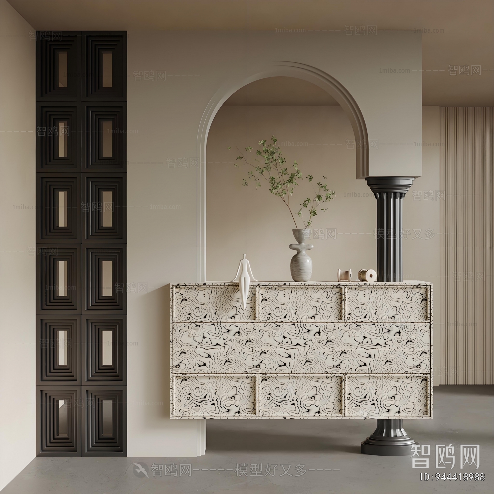 French Style Hallway