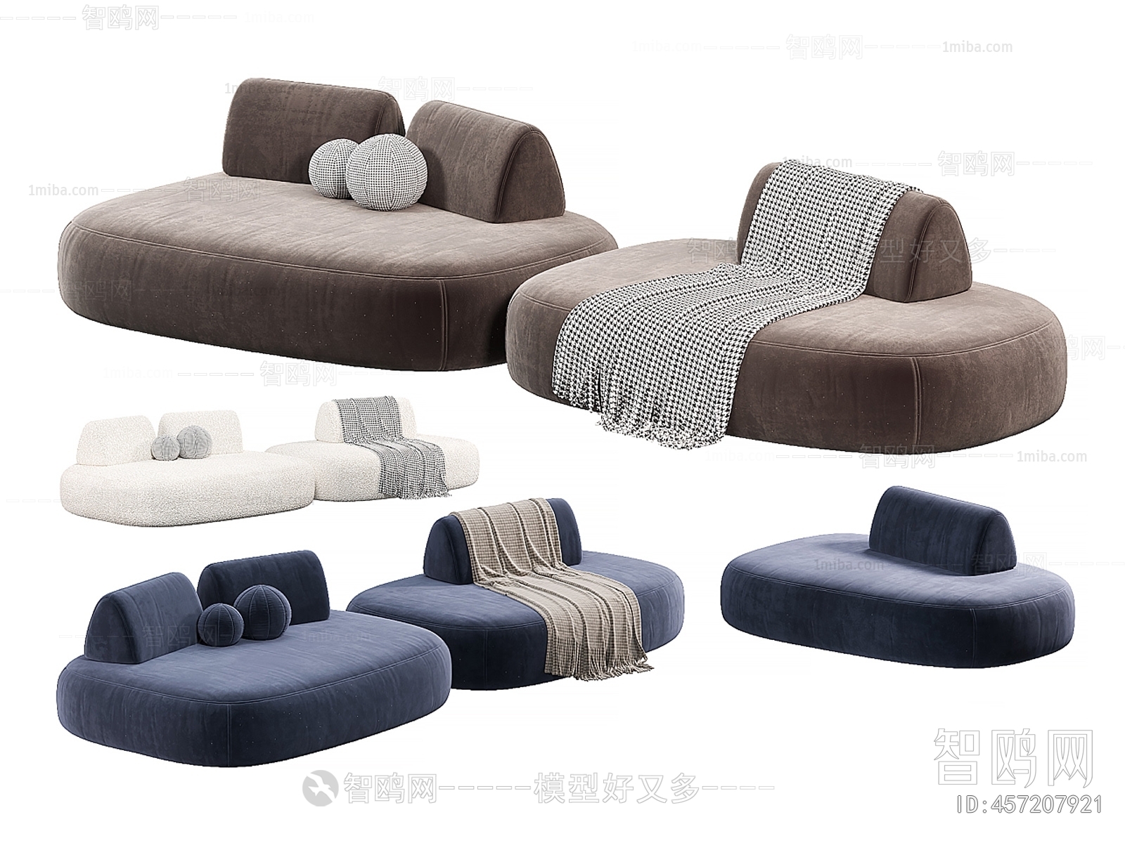 Modern Multi Person Sofa