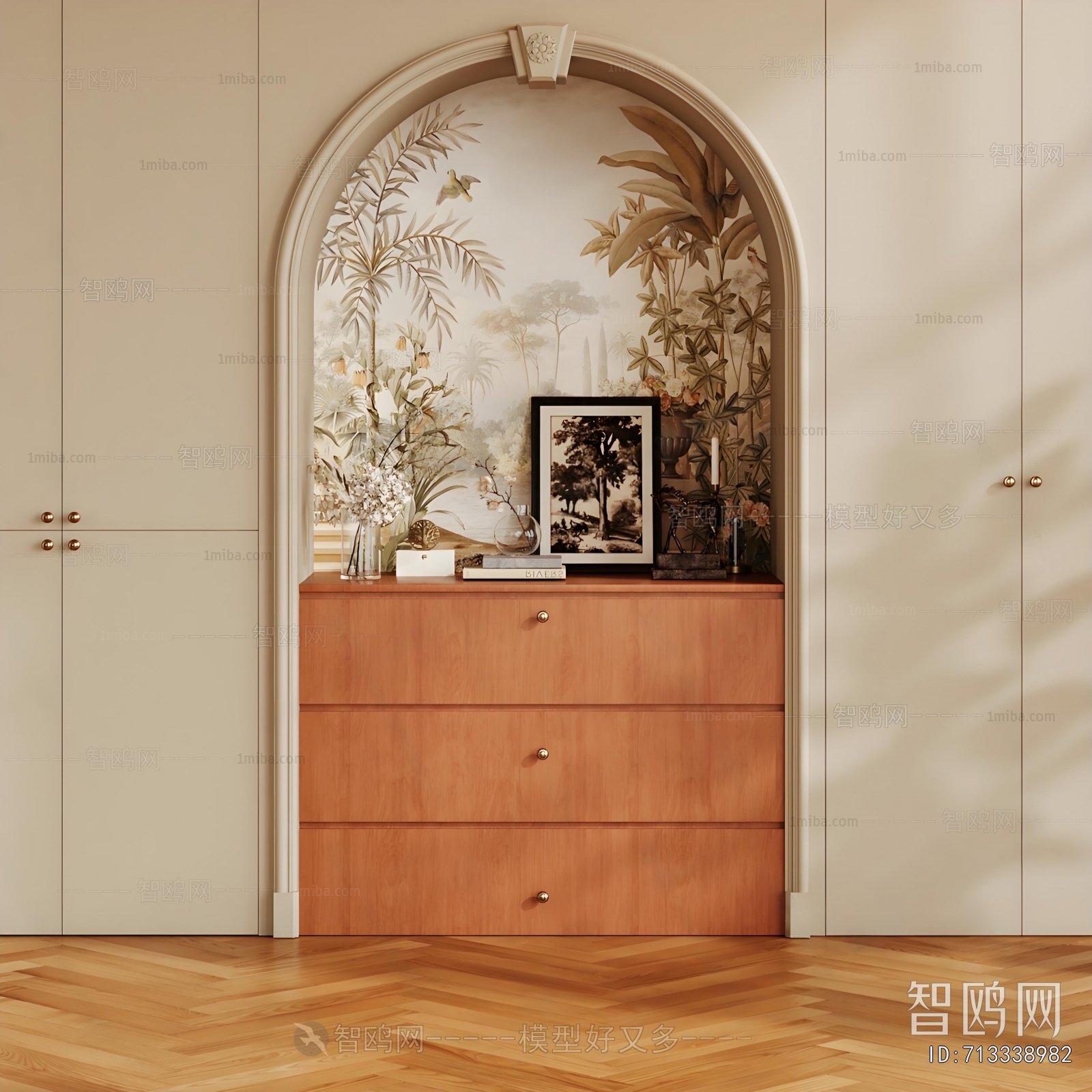 French Style Entrance Cabinet