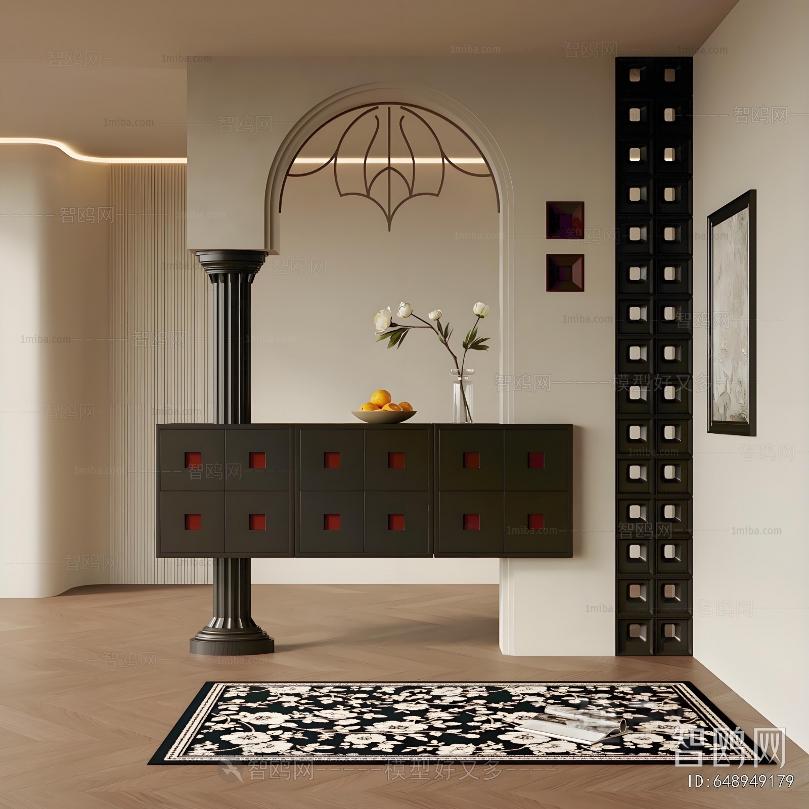 French Style Hallway